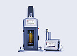 Anton Paar TPO with soft drink bottle in measurement chamber and connected DMA M density meter on laboratory bench
