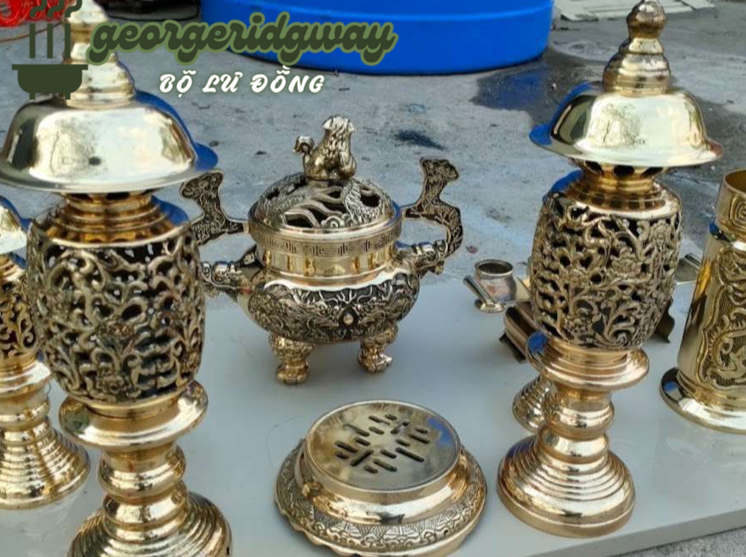 image danh mục về chúng tôi bộ lư đồng georgeridgway